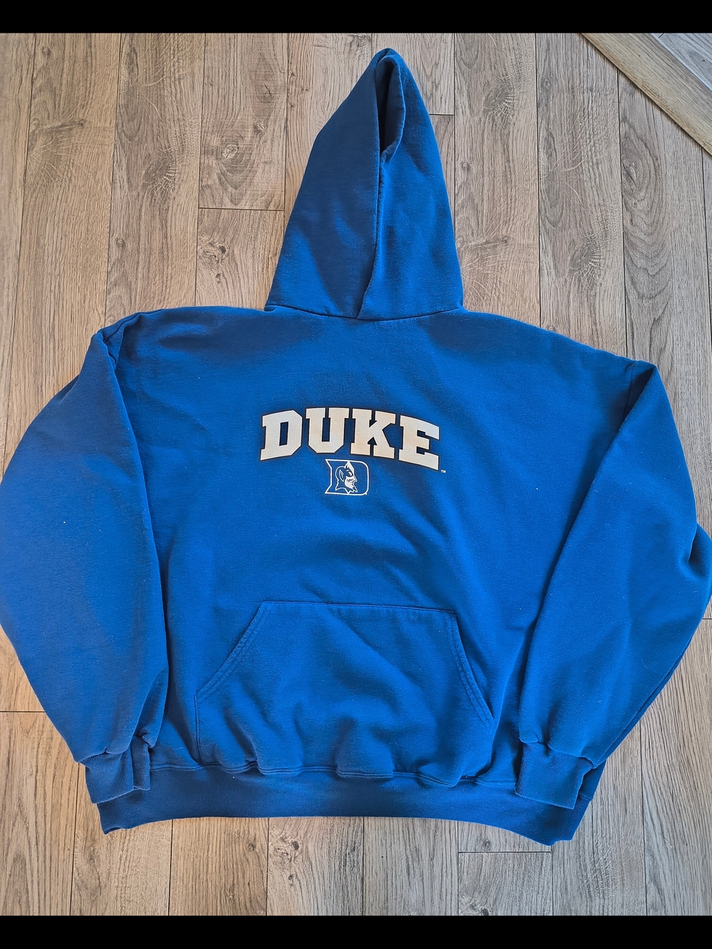 Jerzees Duke Blue Hooded Pullover Sweatshirt